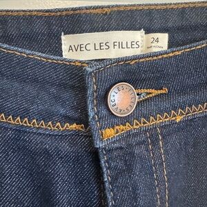 NWOT Avec Les Filles Dark Blue Denim Jeans